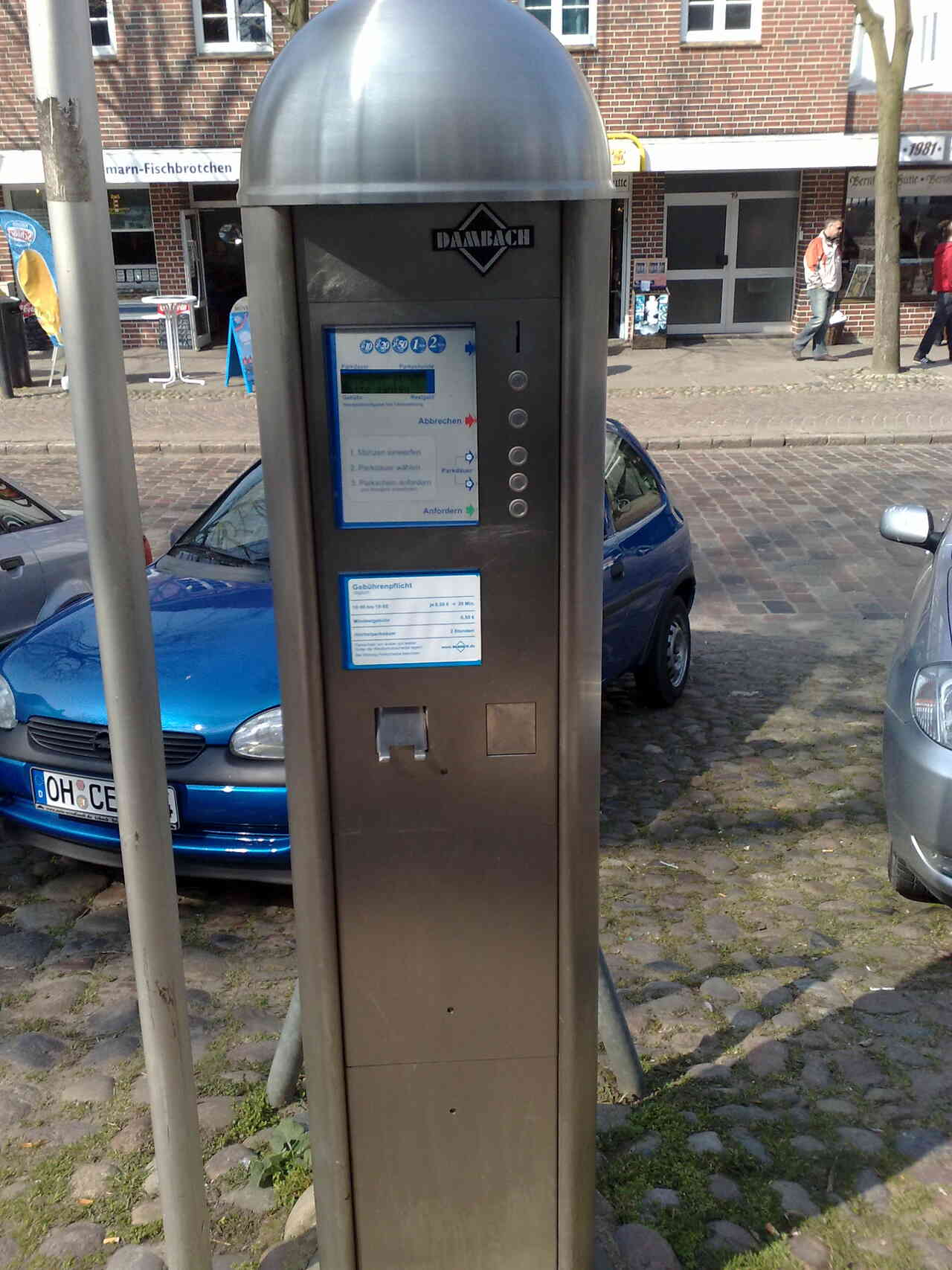 Parkautomaten in Burg auf Fehmarn