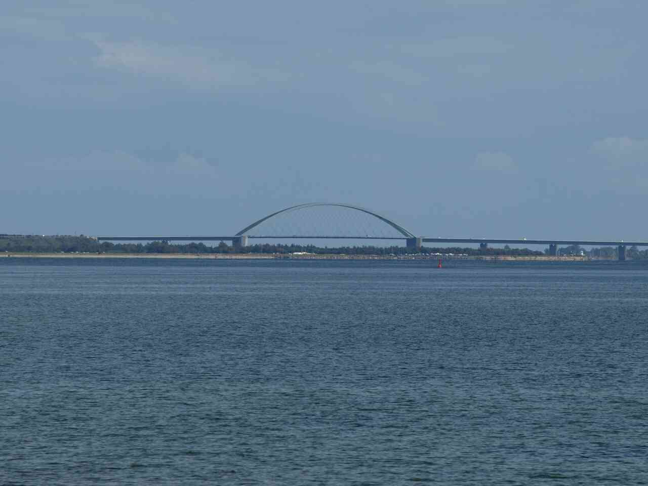 Blick auf die Fehmarnsundbrücke