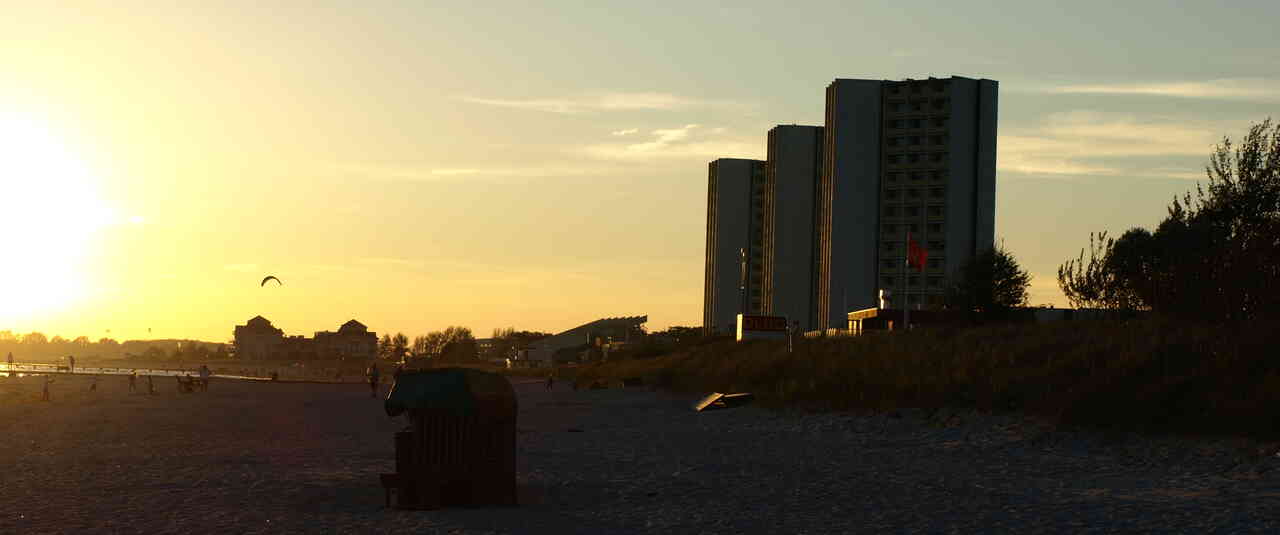 Sonnenuntergang am Südstrand von Fehmarn