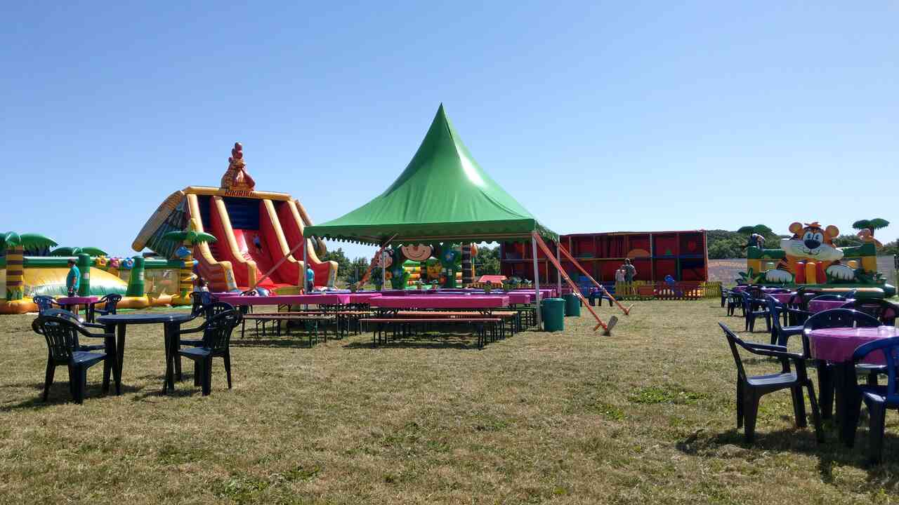 Hüpfburgenpark Elternbereich