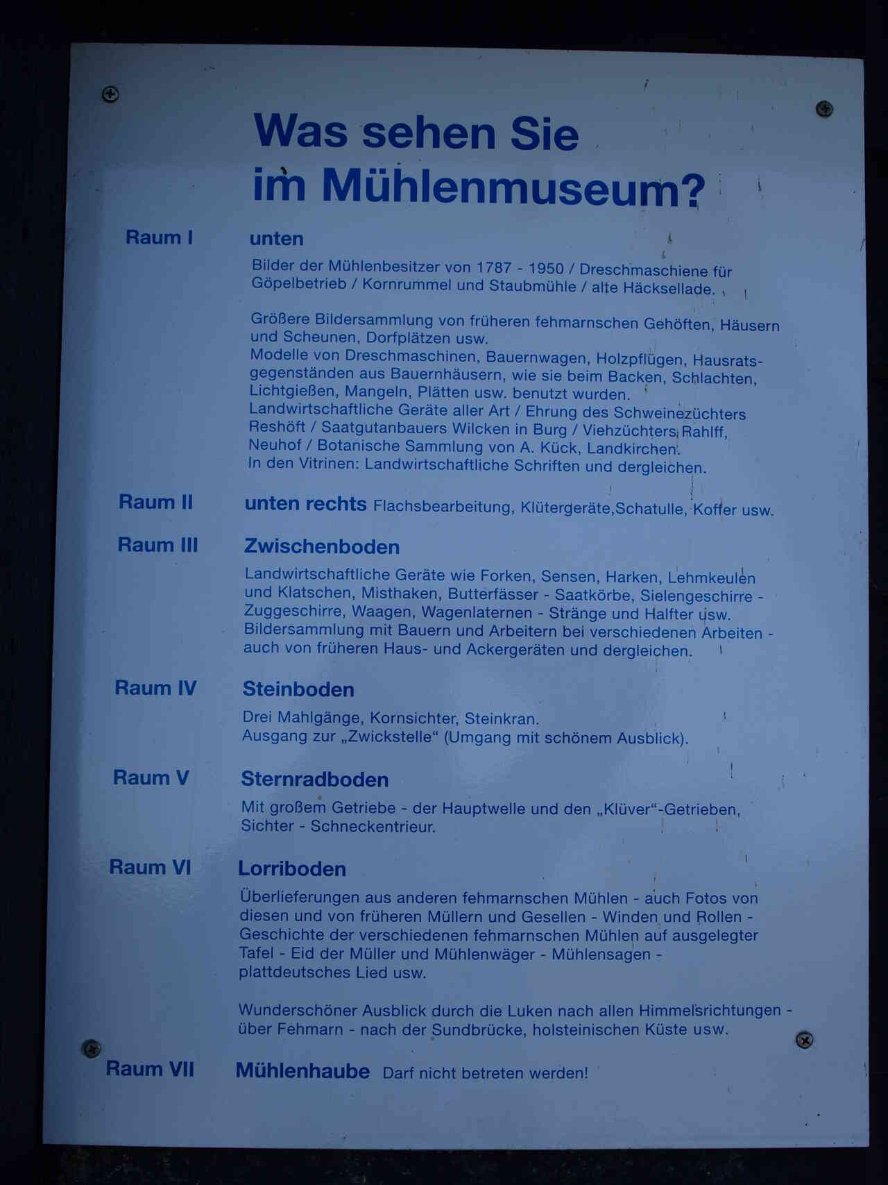 Mühlenmuseum in Lemkenhafen