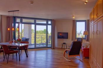 Inselblume 55 - Ferienwohnung in der Strandburg mit Hund
