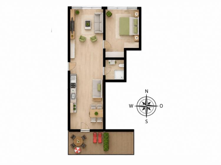 Am Rundsteg Whg. 06 - 1.OG 56m² - 2-5 Pers Bild: 9