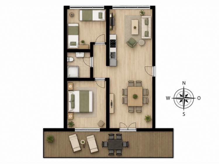Am Rundsteg Whg. 08 - 1.OG 66m² - 2-5 Pers Bild: 9