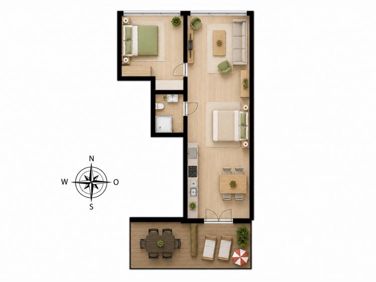 Am Rundsteg Whg. 10 - 1.OG 53m² - 2-4 Pers Bild: 8