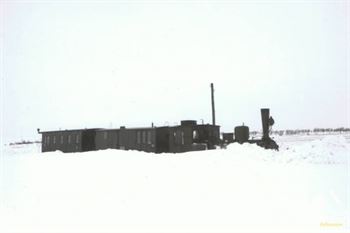 Eisenbahn im Winter 1929