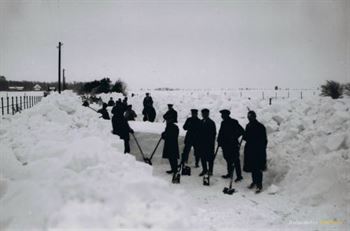 Eisenbahn im Winter 1929