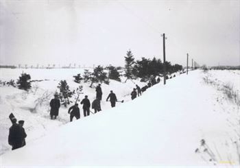 Eisenbahn im Winter 1929