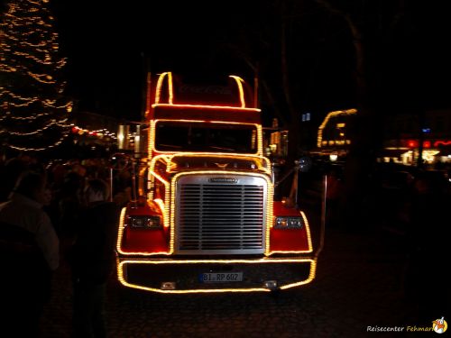 Der Coca Cola Weihnachtstruck auf Fehmarn