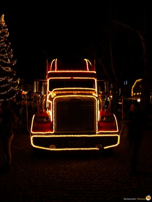 Der Coca Cola Weihnachtstruck auf Fehmarn