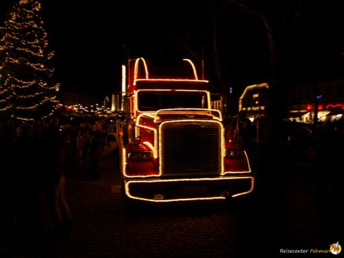 Der Coca Cola Weihnachtstruck auf Fehmarn