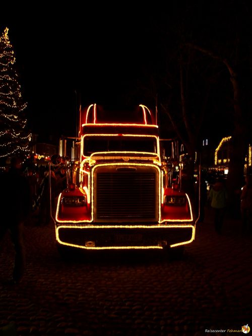 Der Coca Cola Weihnachtstruck auf Fehmarn