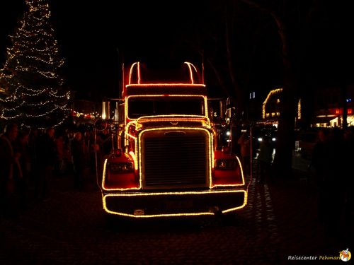 Der Coca Cola Weihnachtstruck auf Fehmarn