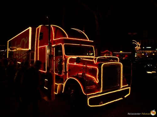 Der Coca Cola Weihnachtstruck auf Fehmarn