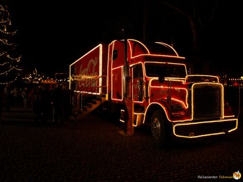 Der Coca Cola Weihnachtstruck auf Fehmarn