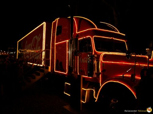 Der Coca Cola Weihnachtstruck auf Fehmarn