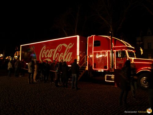 Der Coca Cola Weihnachtstruck auf Fehmarn