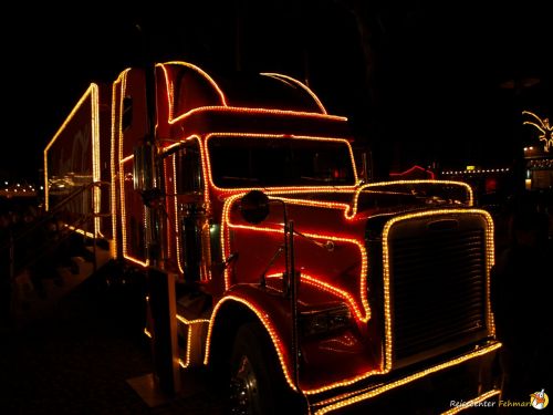 Der Coca Cola Weihnachtstruck auf Fehmarn