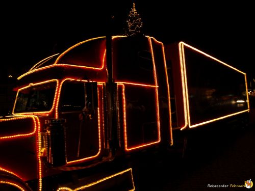 Der Coca Cola Weihnachtstruck auf Fehmarn