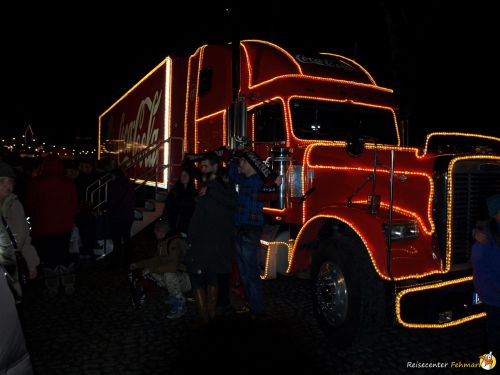 Der Coca Cola Weihnachtstruck auf Fehmarn