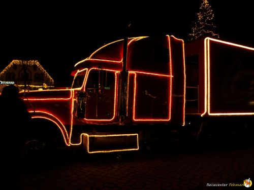 Der Coca Cola Weihnachtstruck auf Fehmarn