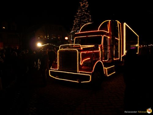 Der Coca Cola Weihnachtstruck auf Fehmarn