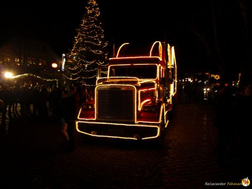 Der Coca Cola Weihnachtstruck auf Fehmarn