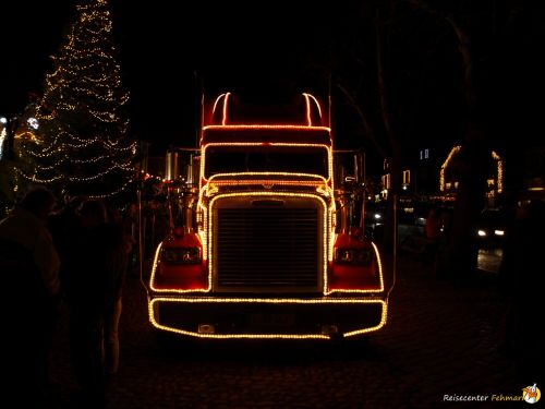 Der Coca Cola Weihnachtstruck auf Fehmarn