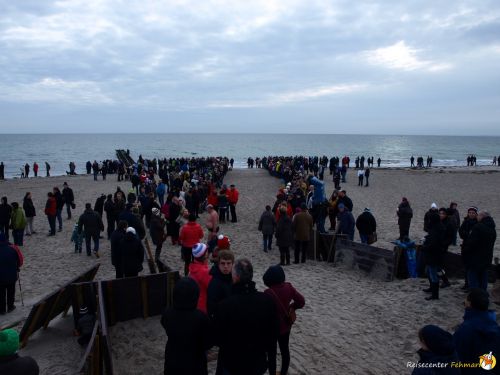 Anbaden am Südstrand Fehmarn 2014