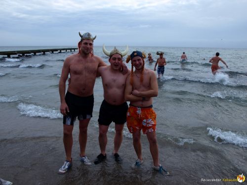Anbaden am Südstrand Fehmarn 2014