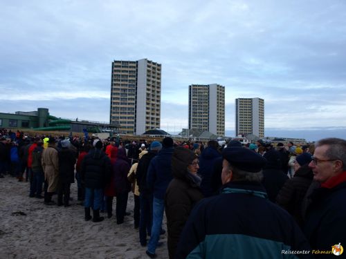 Anbaden am Südstrand Fehmarn 2014