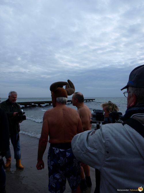 Anbaden am Südstrand Fehmarn 2014