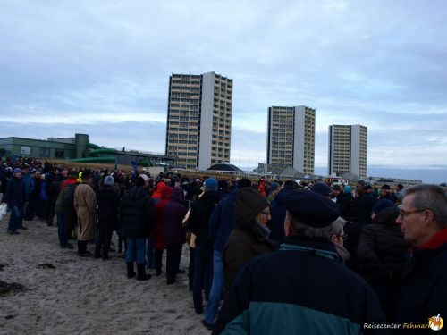 Anbaden am Südstrand Fehmarn 2014