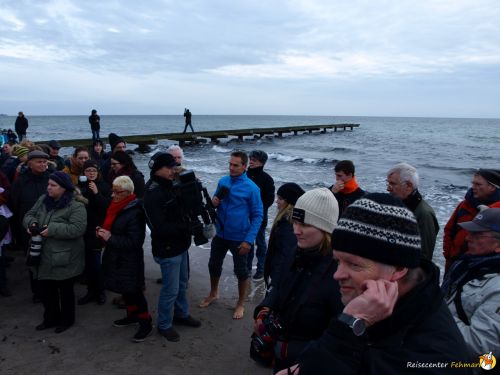 Anbaden am Südstrand Fehmarn 2014