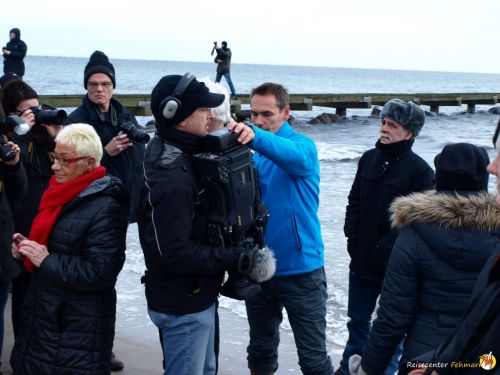 Anbaden am Südstrand Fehmarn 2014