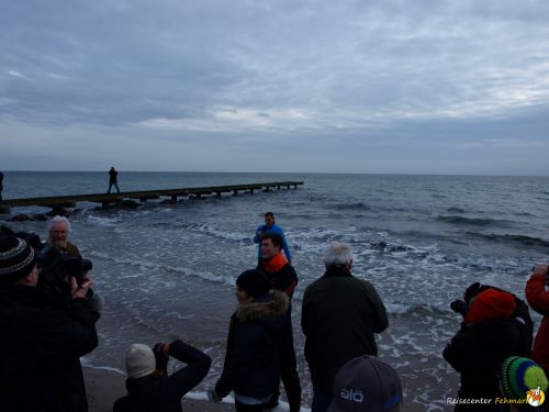 Anbaden am Südstrand Fehmarn 2014