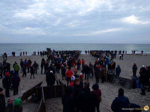 Anbaden am Südstrand Fehmarn 2014