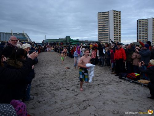 Anbaden am Südstrand Fehmarn 2014