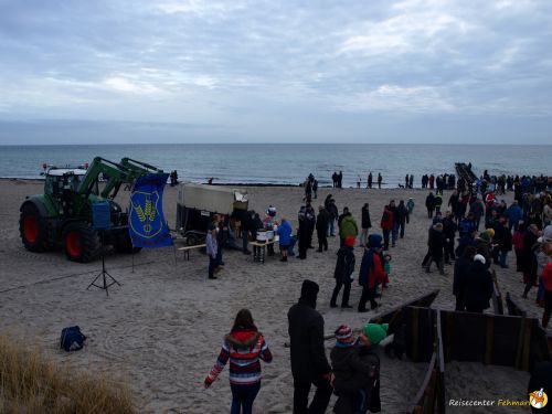 Anbaden am Südstrand Fehmarn 2014