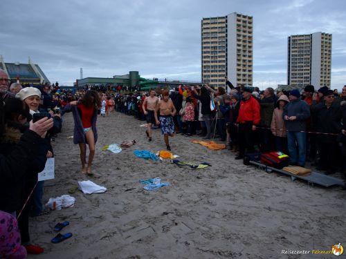 Anbaden am Südstrand Fehmarn 2014