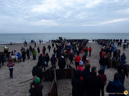Anbaden am Südstrand Fehmarn 2014