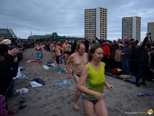 Anbaden am Südstrand Fehmarn 2014
