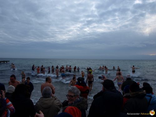Anbaden am Südstrand Fehmarn 2014