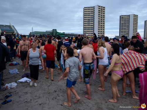 Anbaden am Südstrand Fehmarn 2014