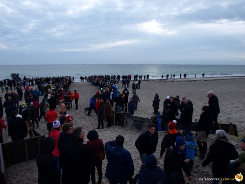 Anbaden am Südstrand Fehmarn 2014