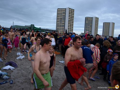Anbaden am Südstrand Fehmarn 2014