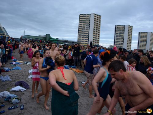 Anbaden am Südstrand Fehmarn 2014