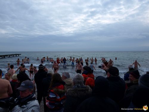 Anbaden am Südstrand Fehmarn 2014