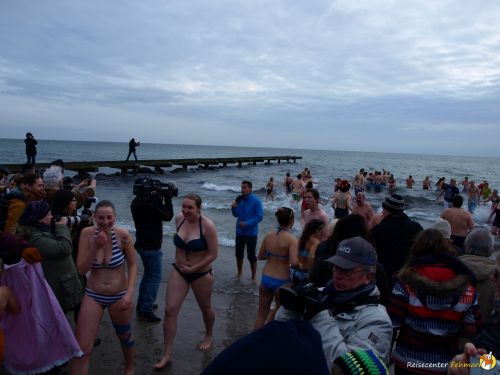 Anbaden am Südstrand Fehmarn 2014
