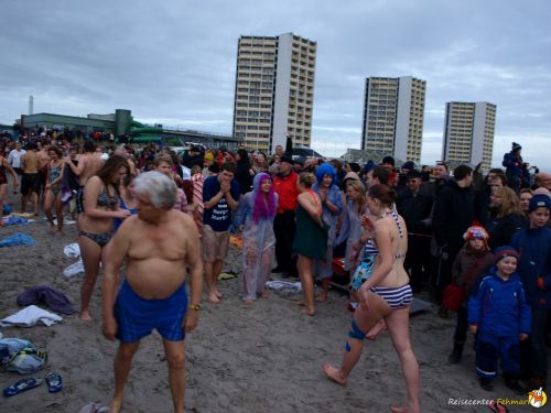 Anbaden am Südstrand Fehmarn 2014